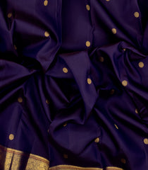 Violet Handloom Kanchipuram Silk Saree With Chakaram Buttas-KA14886