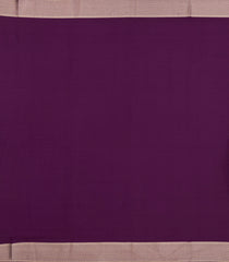 Purple Woven Mysore Silk Saree With Floral Motifs-MS3315