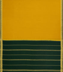 Mustard Woven Mysore Silk Saree With Contrast Border-MS3425