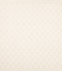 Off White Woven Tussar Silk Saree With Printed Floral Motifs-TU3101