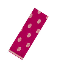 Pink Woven Mysore Silk Saree With Floral Buttas-MS3437