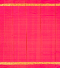 Oil Mustard Handloom Kanchipuram Silk Saree With Pink Border