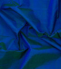 Blue Handloom 9 Yards Silk Cotton Saree With Contrast Border-SC4690