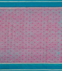 Hot Pink Printed Synthetic Dola Saree With Contrast Border-BL5414
