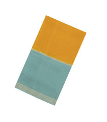 Mustard Woven Blended Viscose Saree With Contrast Border-BL5585