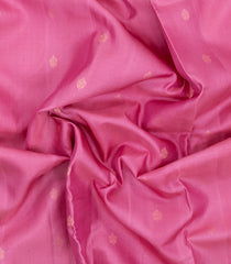 BubbleGum Pink Handloom Soft Tussar Silk Saree With Floral Buttas-TU3748