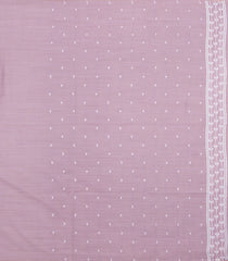 Dusty Pink Woven Art Linen Saree With Floral Motifs-BL5661