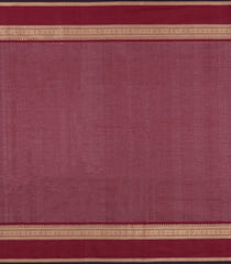 Crimson Handloom Silk Cotton Saree With Checks-SC4289