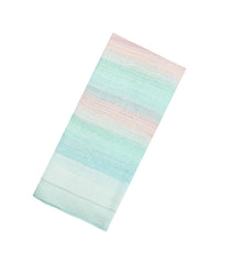 Multicolor Handloom Linen Saree With Printed Floral Motifs-LI0767
