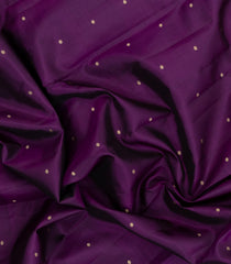 Dark Purple Woven Pure Silk Saree With Floral Buttas-KA15542