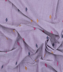 Lavender Handloom Bengal Cotton Saree With Meena Buttas-BG1579
