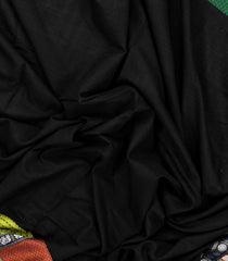 Black Woven Poly Cotton Saree With Kasuti Hand Embroidery -PY1285