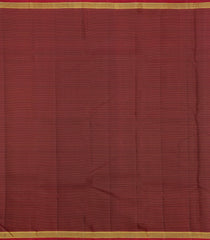 Dark Green Handloom Kanchipuram Silk Saree With Zari Checks-KA15466