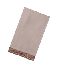 Cream Woven Synthetic Blended Tissue Saree With Embroidered Motifs-EN2024