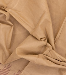 Beige Handloom Rasipuram Cotton Saree With Contrast Border-RA2582
