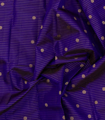 Violet Handloom Kanchipuram Silk Saree With Zari Stripes & Buttas-KA14438