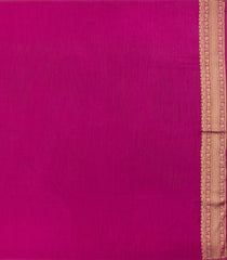 Magenta Woven Art Dupion Tissue Saree With Floral Zari Motifs-BL5840