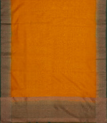 Mustard Woven Blended Art Chanderi Saree With Zari Border-SY0095