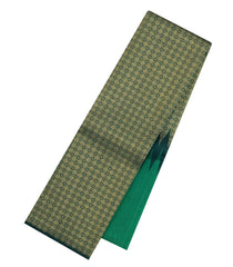Green Handloom Korvai Kanchipuram Rising Border Silk Saree-KA15256