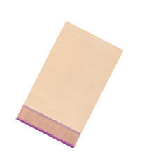 Cream Handloom Silk Cotton Saree With Contrast Zari Border-SC4637