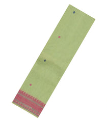Light Green Handloom Kanchi Cotton Saree With Buttas-KC1776