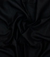 Black Printed Synthetic Dupion Body Zari Lining With Jhalar-BL6040