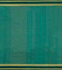 Sea Green Handloom Kanchi Cotton Saree With Silk Border-KC1819
