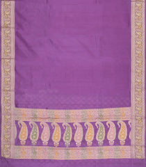 Lavender Woven Dupion Silk Saree With Meena Borders-DS0582