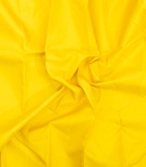 Yellow Handloom Korvai Kanchipuram Silk Saree With Contrast Border-KA15949