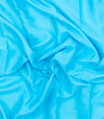 Turquoise Woven Mysore Silk Saree With Contrast Zari Border-MS3596