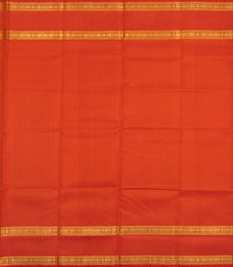 Red Handloom Kanchipuram Silk Saree With Zari Checks-KA16149