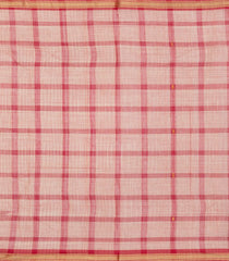 Red Woven Kadapa Cotton Saree With Checks-KN0701