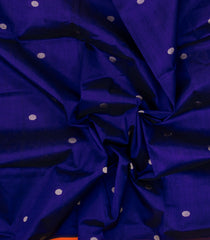 Violet Handloom Korvai Silk Cotton Saree With Buttas & Contrast Border-SC4515