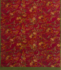 Maroon Printed Crepe Silk Saree With Floral Motifs-PS0899