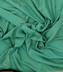 Aquamarine Woven Art Crepe  Saree With Stone Work & Contrast Border-BL5137