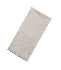 Off White Printed Tussar Silk Saree With Floral Motifs  & Contrast Pallu-TU3708