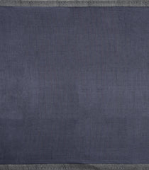 Dark Grey Printed Pure Silk Saree With Floral Motifs-PS0774