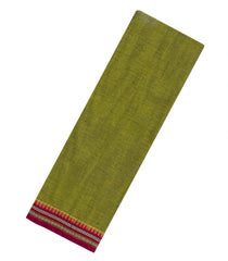 Green Woven Chirala Cotton Saree With Printed Blouse-CR1516
