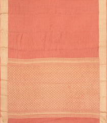 Light Peach Woven Mysore Silk Saree With Zari Border-MS3342