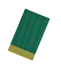 Green Handwoven Orissa Cotton Saree With Tie & Dye Motifs-OR0905