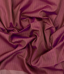 Dusty Pink Handloom Soft Silk Saree With Checks & Floral Border-SO4594