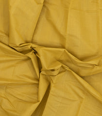 Yellow Handloom Kanchi Cotton Saree With Contrast Border-KC1782
