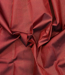 Maroon Handloom Kanchipuram Silk Saree With Zari Motifs-KA15687