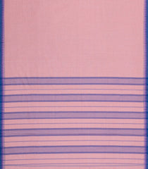 Baby Pink Woven Bengal Cotton Saree With Contrast Border-BG1907