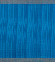 Blue Printed Synthetics Dola Silk Saree With Zari Lining & Jacquard Border-BL5351