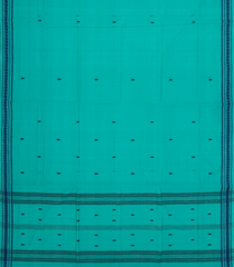 Turquoise Woven Kadapa Cotton Saree With Buttas & Contrast Border-KN0688