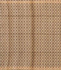 Black Handloom Dupion Silk Saree With Checks & Printed Pallu-DS0546