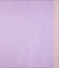 Lavender Handloon Banarasi Silk Saree With Meena Floral Motifs-BE1918