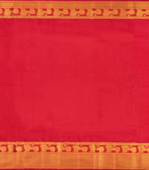 Mango Yellow Handloom Korvai Kanchipuram Silk Saree With Zari Buttas-KA16722