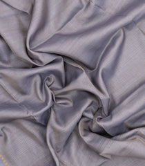 Lavender Printed Synthetic Dupion Saree With Stripes-BL6061